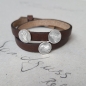 Preview: Armband doppelt mit einer Plakette