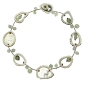 Preview: Collier Rehhornscheiben mit Phrenit