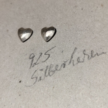 Ohrstecker Herzchen Silber