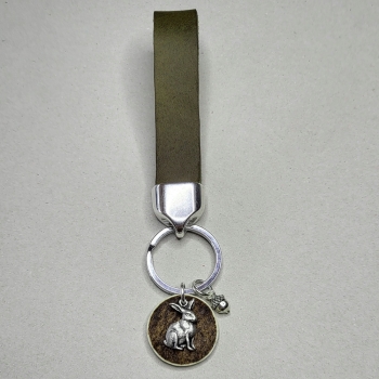 Preview: Schlüsselanhänger mit Lederschlaufe