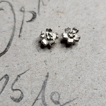 Preview: Ohrstecker Silber Vergissmeinnicht