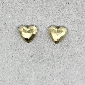Ohrstecker Herzchen Gelbgold