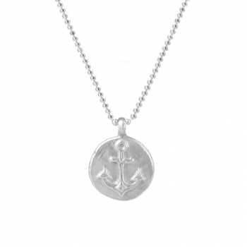 Kette mit runder Plakette