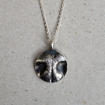 Nasenabdruck-Anhänger aus Silber – 20 mm (individuell gefertigt)
