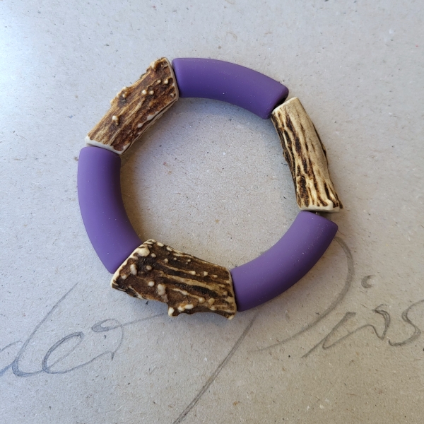 Hornarmband_lila