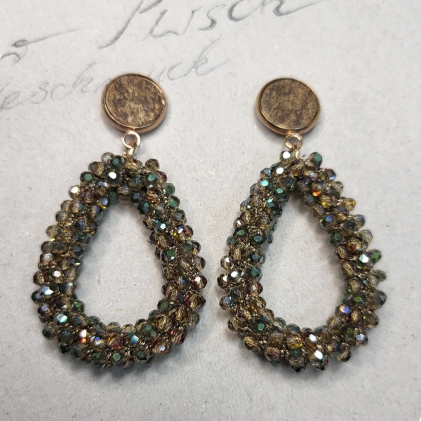 Ohrhänger Kristalltropfen