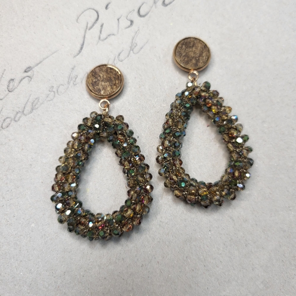 Ohrhänger Kristalltropfen