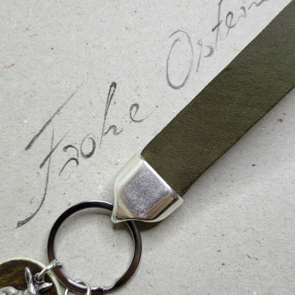 Schlüsselanhänger mit Lederschlaufe