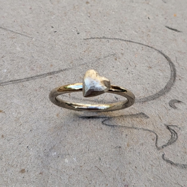 Ring mit Silberherz